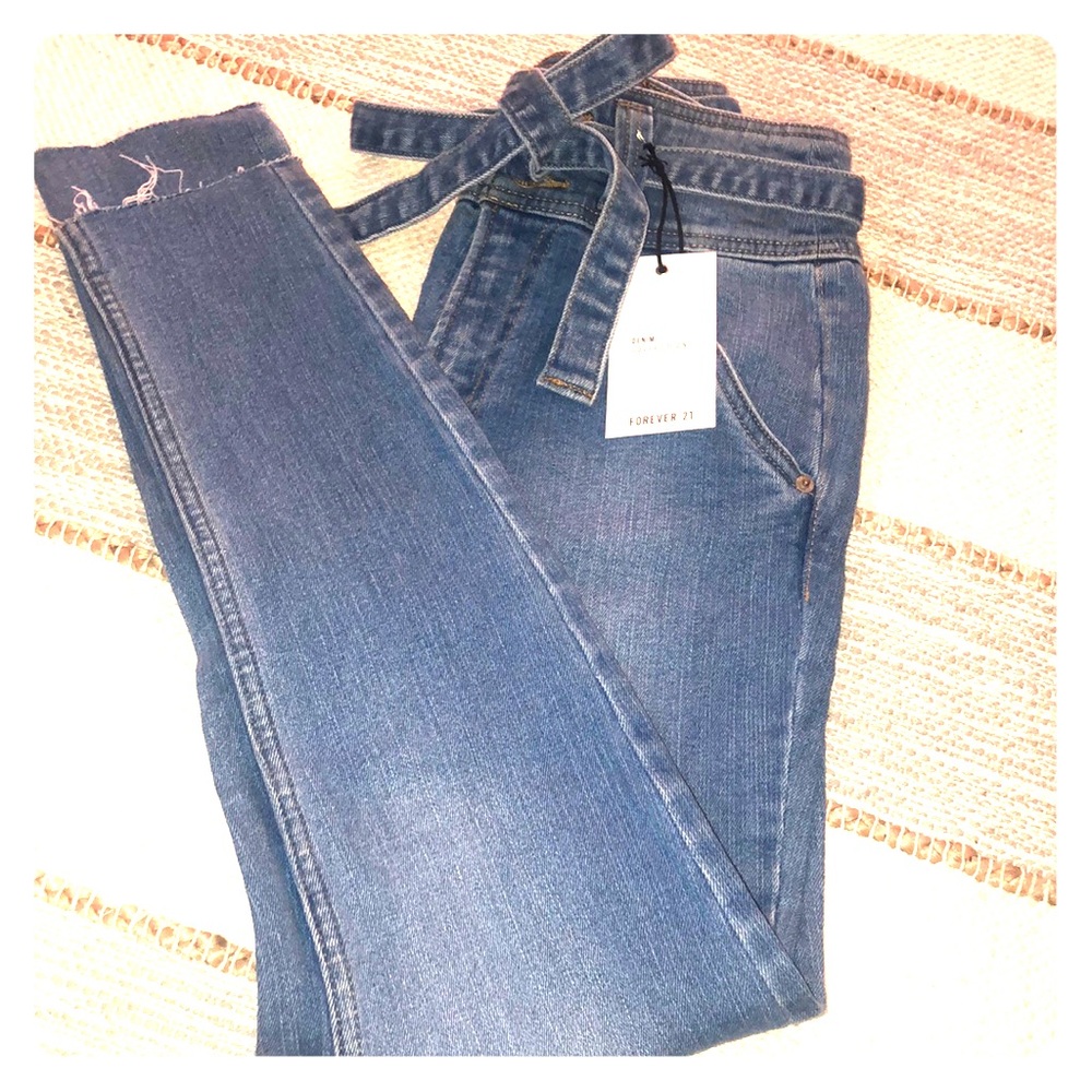 Forever 21 paper bag jeans